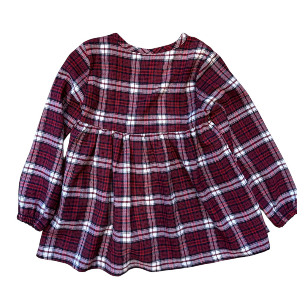 Tommy Hilfiger Red Long-Sleeve Dress Girls size 5 - Picture 2 of 4